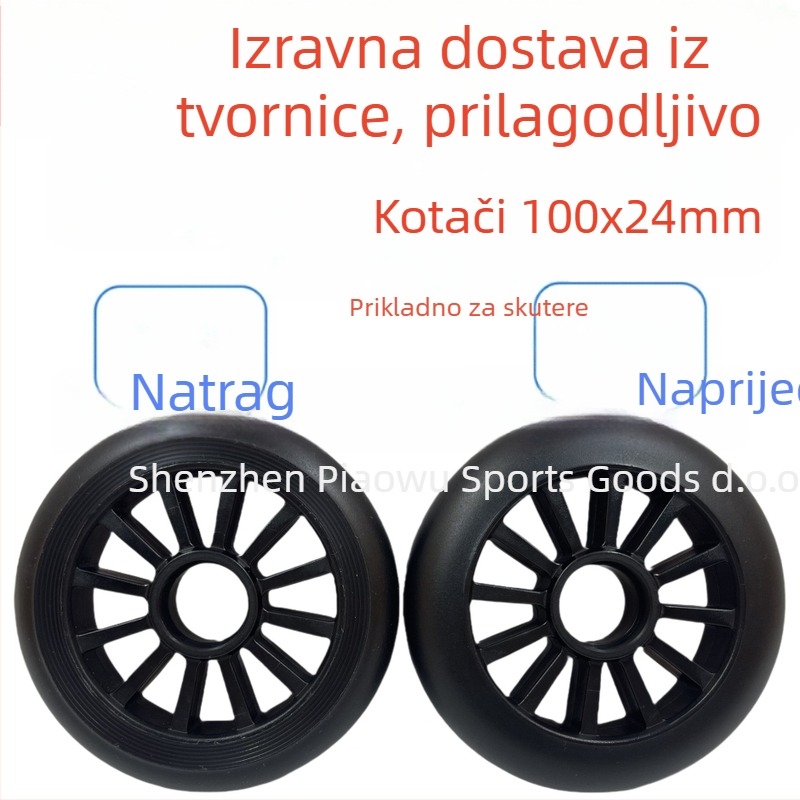 PU kotač za rolere, skateboard i kolica za kupovinu – jedno kolo, materijal PU, opće namjene