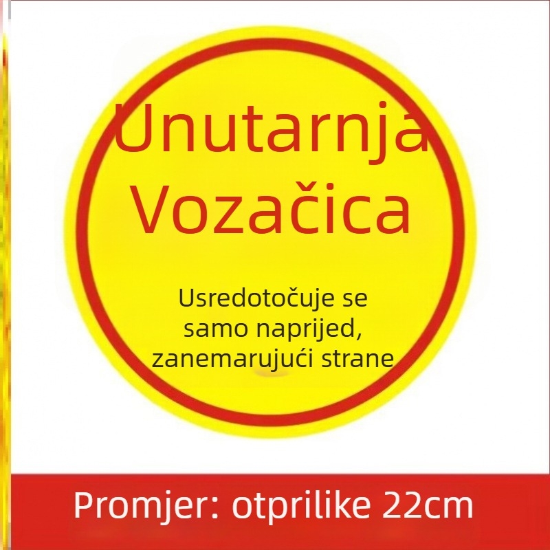 Heni Reflektivna upozoravajuća naljepnica s karikaturom, montaža usisnom čašom, za žene vozačice