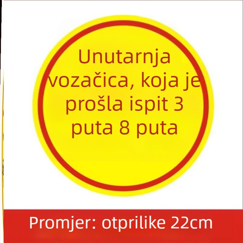 Heni Reflektivna upozoravajuća naljepnica s karikaturom, montaža usisnom čašom, za žene vozačice