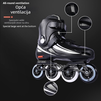 Role skates BKUBA/cool, unisex, PVC gornji dio, PU kotači, kotači u jednom redu