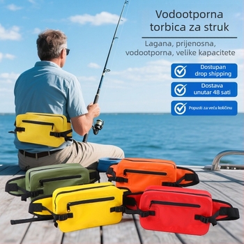 Vanjska vodootporna pojasna torba, PVC, 2L kapaciteta, za trčanje, kampiranje i vožnju biciklom