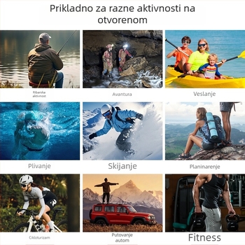 Vanjska vodootporna pojasna torba, PVC, 2L kapaciteta, za trčanje, kampiranje i vožnju biciklom