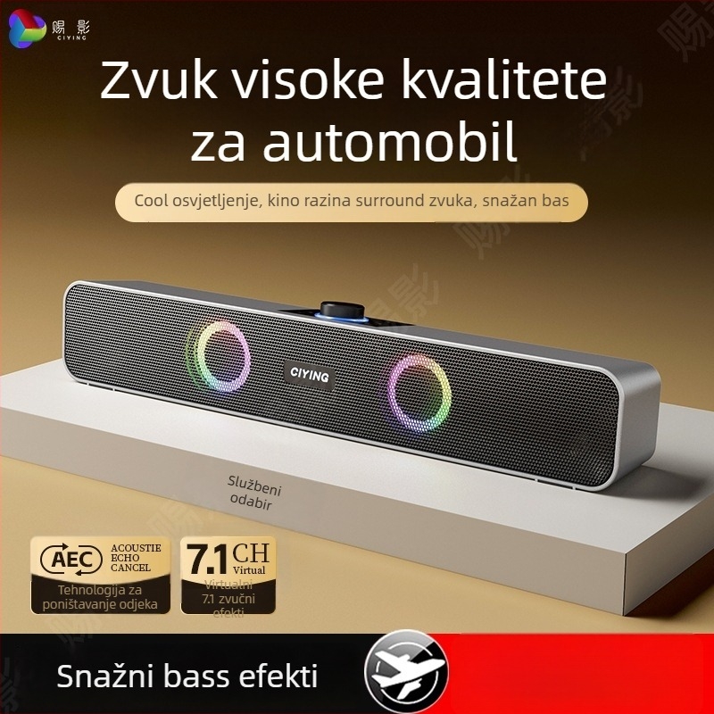 Bluetooth stolni zvučnik s integriranom baterijom 1200-2000mAh, 10W izlaz, Bluetooth 5.0, frekvencijski raspon 60 Hz–15 kHz, SNR ≥75 dB