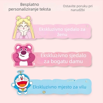 Bosivpwssy akrilna naljepnica za prednje sjedalo automobila – karikatura uzorak, ljepilo, kôd proizvoda Mini 3d special stand