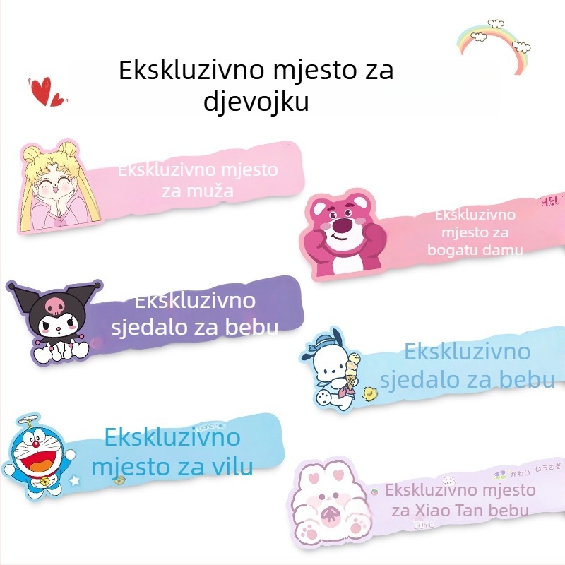 Bosivpwssy akrilna naljepnica za prednje sjedalo automobila – karikatura uzorak, ljepilo, kôd proizvoda Mini 3d special stand