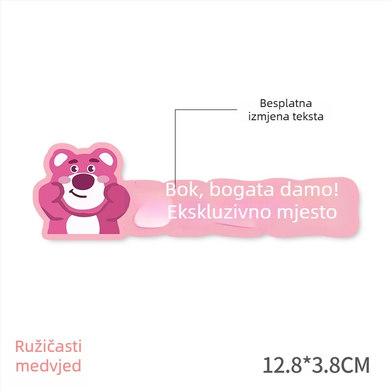 Bosivpwssy akrilna naljepnica za prednje sjedalo automobila – karikatura uzorak, ljepilo, kôd proizvoda Mini 3d special stand