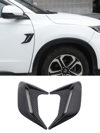 Dekorativna naljepnica za bočni zračni otvor automobila u stilu žraločjih škrga; ABS s dvostranim ljepilom; simulirani bočni zračni otvor; univerzalna kompatibilnost