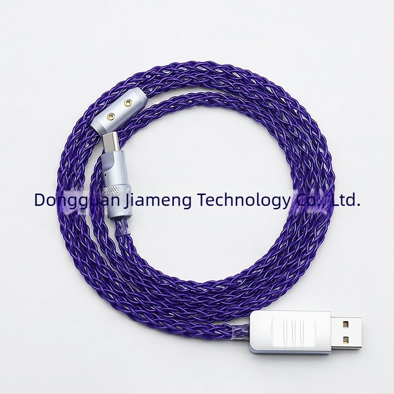 USB-C kabel za punjenje za mehaničke tipkovnice, RGB gradientni streamer osvjetljenje, 60W PD, cinkova legura