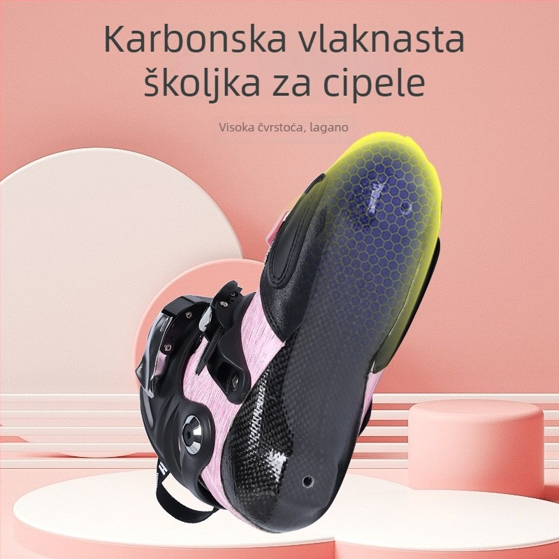 Dječje karbonske rol skates Roselle, PU kotači, jednostruka konfiguracija