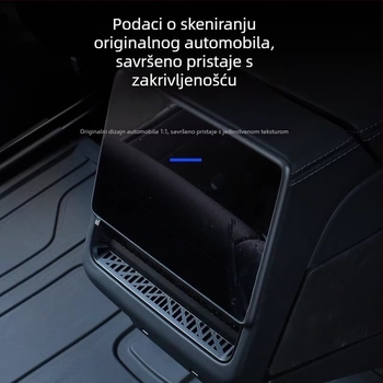Stražnji poklopac izlaznog otvora za Tesla Model Y / Model 3 (nova verzija) – ABS, interijerski dodaci, bez ispisa logotipa