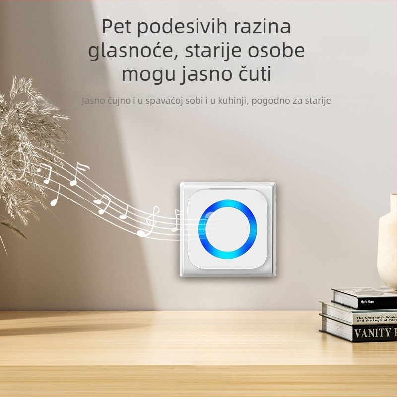 Senzorsko zvono za dom, punjivo, 55 melodija, za kućnu uporabu