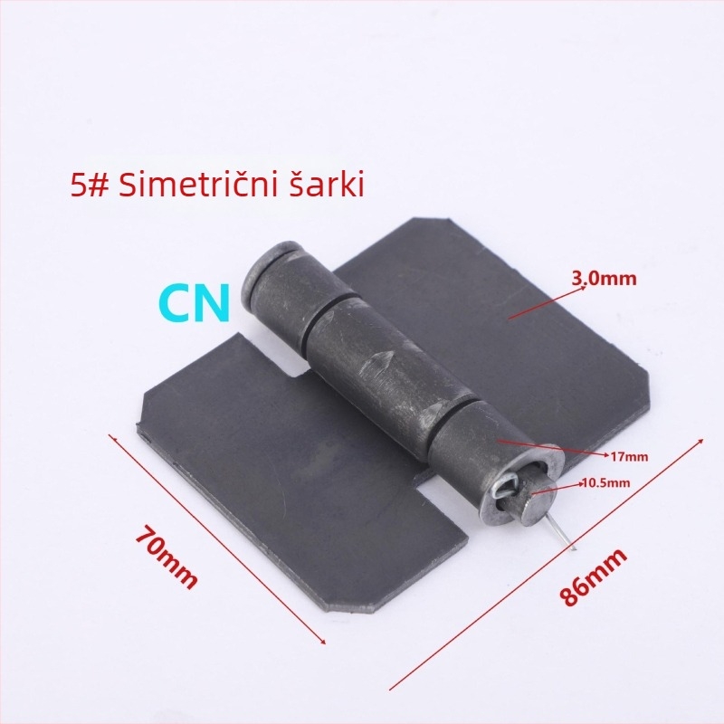 Željezni šarki za zavarivanje, model 70-240, obična debela šarka, za vrata i prozore, moderan minimalistički stil