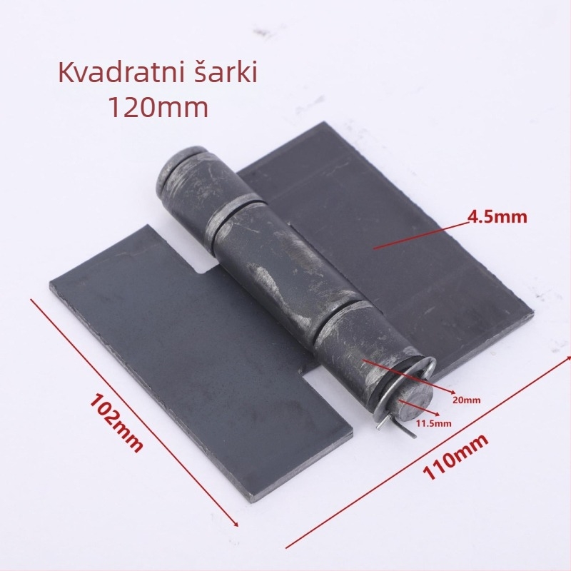 Željezni šarki za zavarivanje, model 70-240, obična debela šarka, za vrata i prozore, moderan minimalistički stil