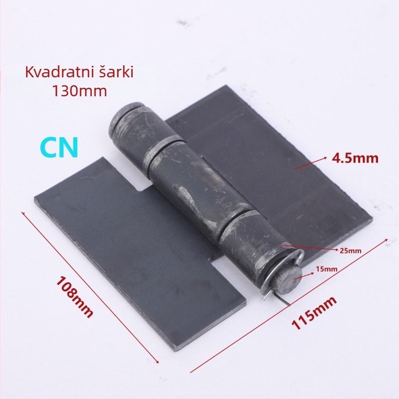 Željezni šarki za zavarivanje, model 70-240, obična debela šarka, za vrata i prozore, moderan minimalistički stil