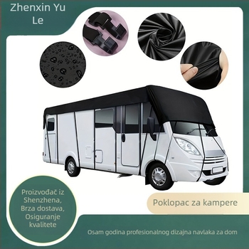Pokrov za RV od 210D Oxford platna – vodootporan, otporan na prašinu, zaštita od sunca za kamp-kućicu i prikolicu
