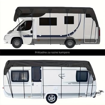 Pokrov za RV od 210D Oxford platna – vodootporan, otporan na prašinu, zaštita od sunca za kamp-kućicu i prikolicu