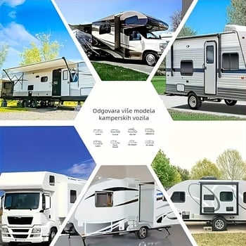 Pokrov za RV od 210D Oxford platna – vodootporan, otporan na prašinu, zaštita od sunca za kamp-kućicu i prikolicu