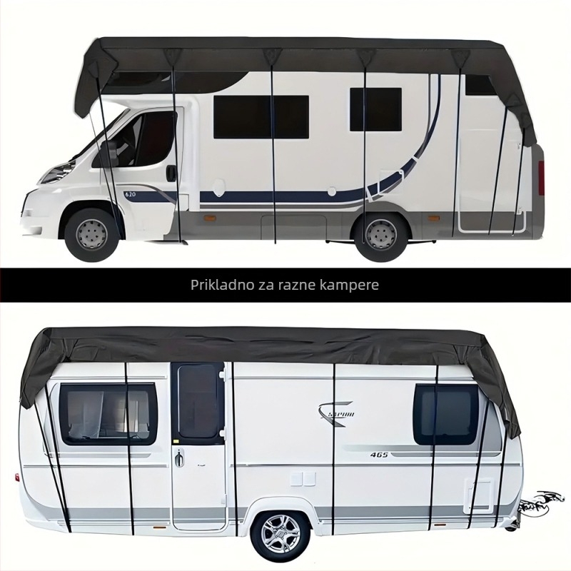 Pokrov za RV od 210D Oxford platna – vodootporan, otporan na prašinu, zaštita od sunca za kamp-kućicu i prikolicu