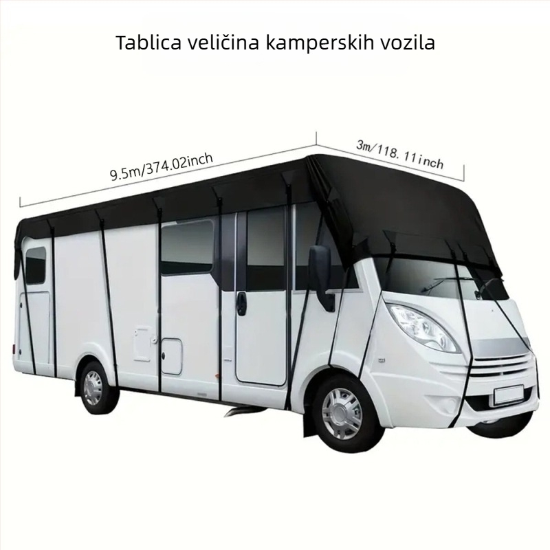 Pokrov za RV od 210D Oxford platna – vodootporan, otporan na prašinu, zaštita od sunca za kamp-kućicu i prikolicu