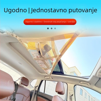 Krovna torbica za skladištenje automobila s dvostrukom konstrukcijom i tri ručke, vodootporna, univerzalna kompatibilnost
