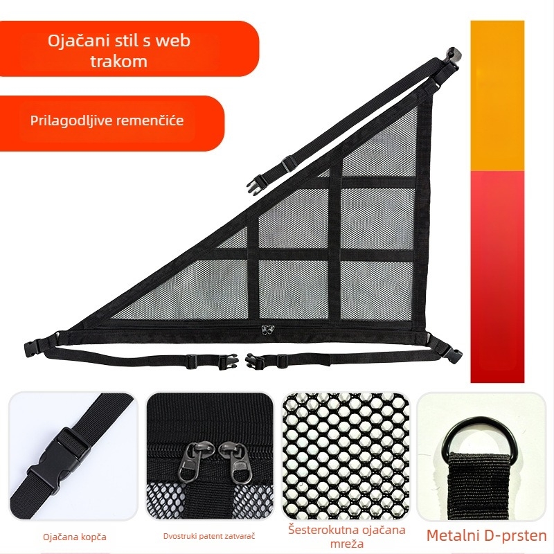 Krovna torbica za skladištenje automobila s dvostrukom konstrukcijom i tri ručke, vodootporna, univerzalna kompatibilnost