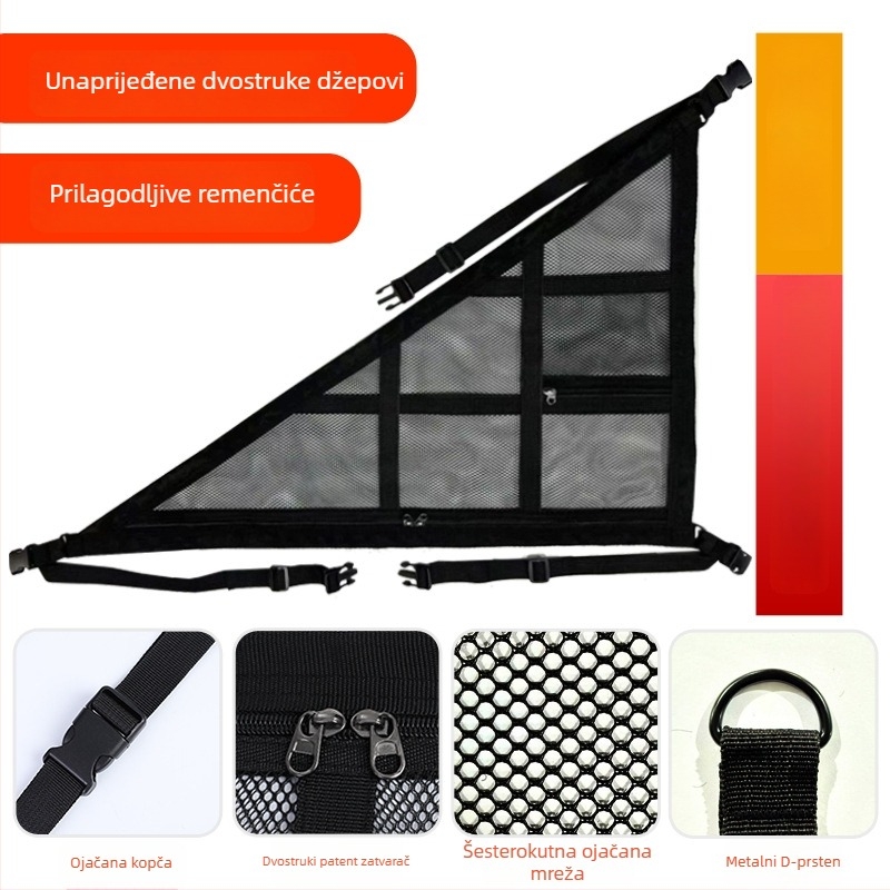 Krovna torbica za skladištenje automobila s dvostrukom konstrukcijom i tri ručke, vodootporna, univerzalna kompatibilnost