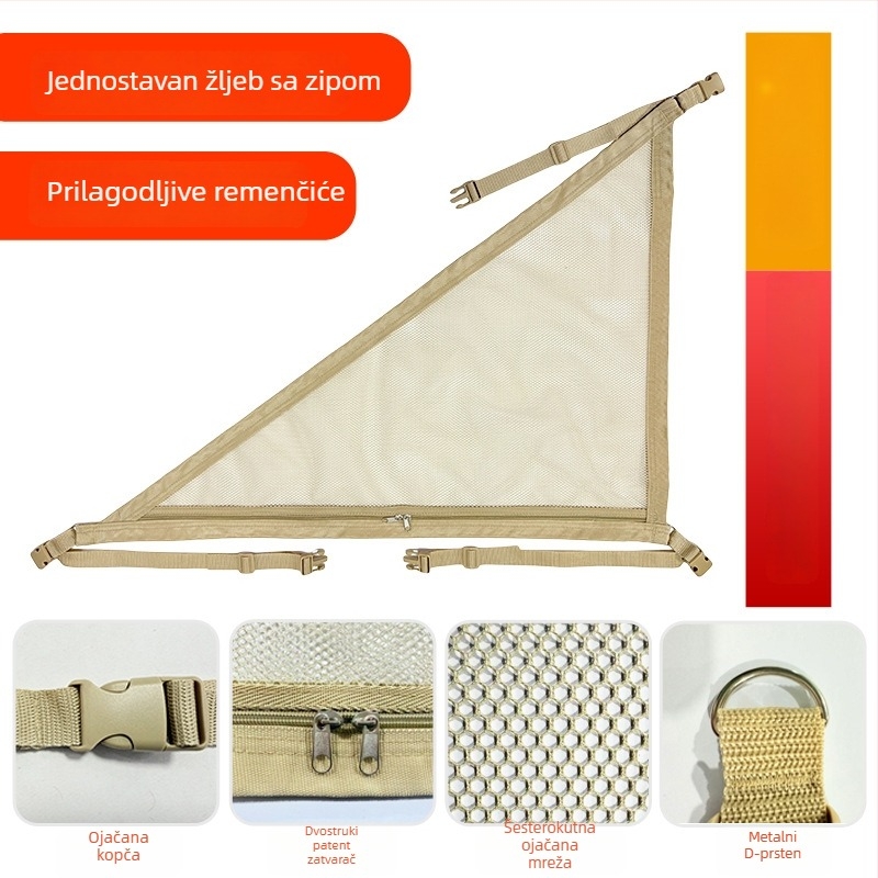 Krovna torbica za skladištenje automobila s dvostrukom konstrukcijom i tri ručke, vodootporna, univerzalna kompatibilnost