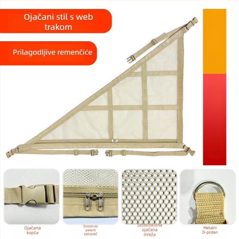 Krovna torbica za skladištenje automobila s dvostrukom konstrukcijom i tri ručke, vodootporna, univerzalna kompatibilnost