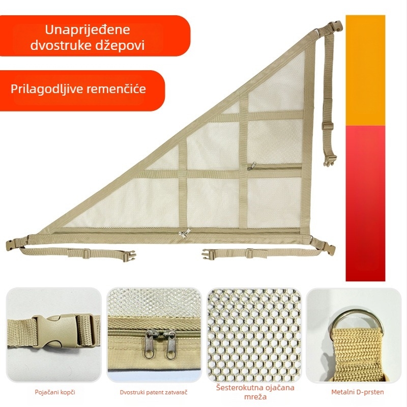 Krovna torbica za skladištenje automobila s dvostrukom konstrukcijom i tri ručke, vodootporna, univerzalna kompatibilnost