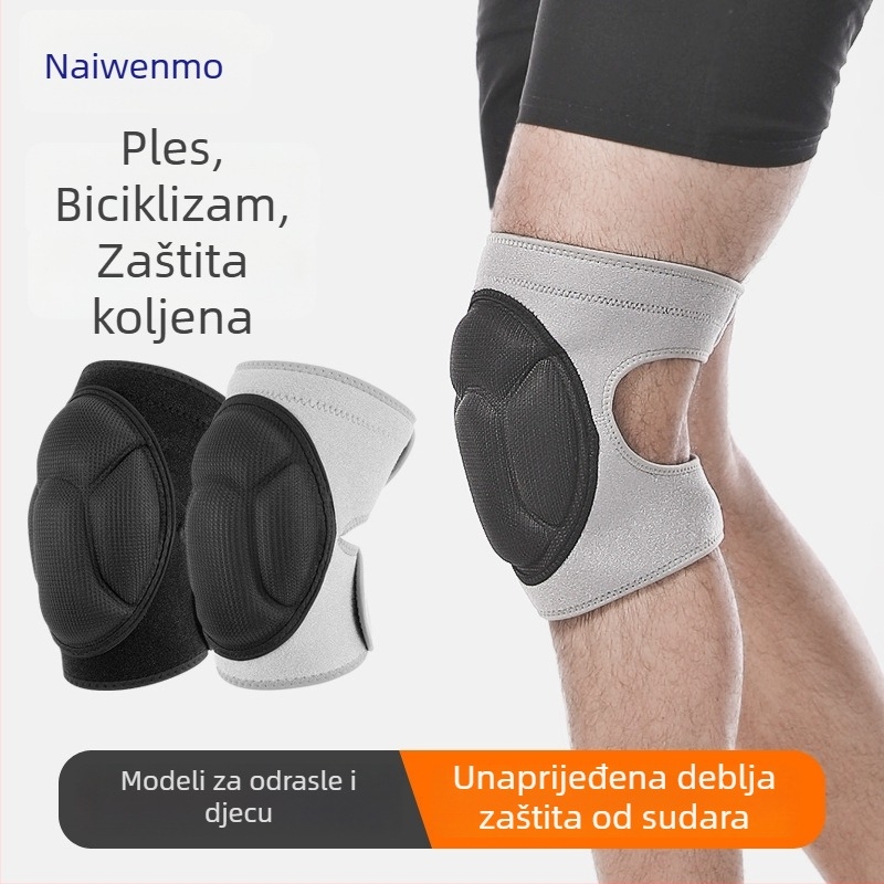 Koljena zaštitna od debelog pjenastog materijala za rolanje; glavni materijal: pjena; vanjski materijal: poliester; namijenjeno za opću upotrebu