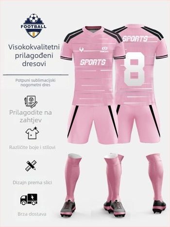 Set dresova za stolni tenis za odrasle — prilagođeni cijeli body, brzo se suši prozračni poliester, podstava 100% poliester