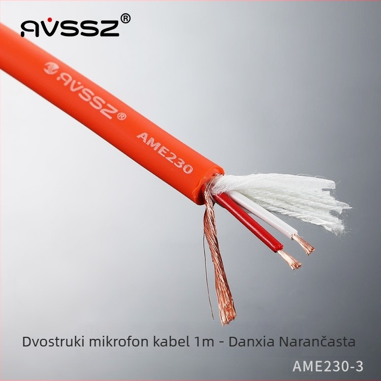 AVSSZ Mikrofon kabel, elastična PVC ovojnica, RoHS certifikat, za audio i video