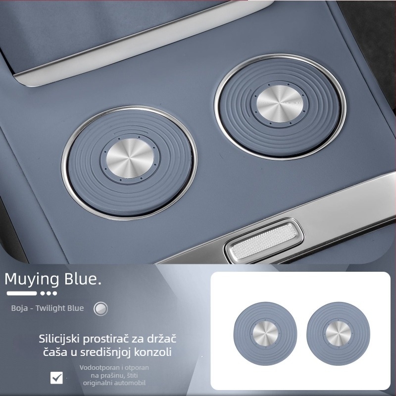 Nothing silikonska unutrašnja auto podloga za Xiaomi Yu7 bežično punjenje, protuklizna kutija za pohranu i podloga za čašu, model YU7
