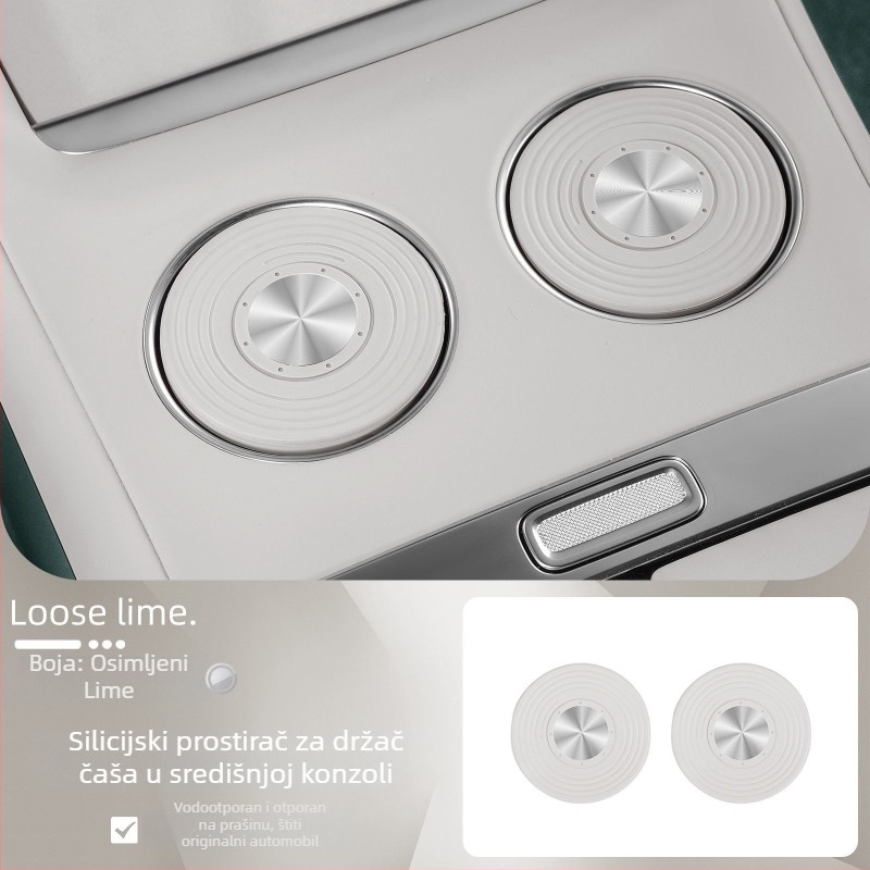Nothing silikonska unutrašnja auto podloga za Xiaomi Yu7 bežično punjenje, protuklizna kutija za pohranu i podloga za čašu, model YU7