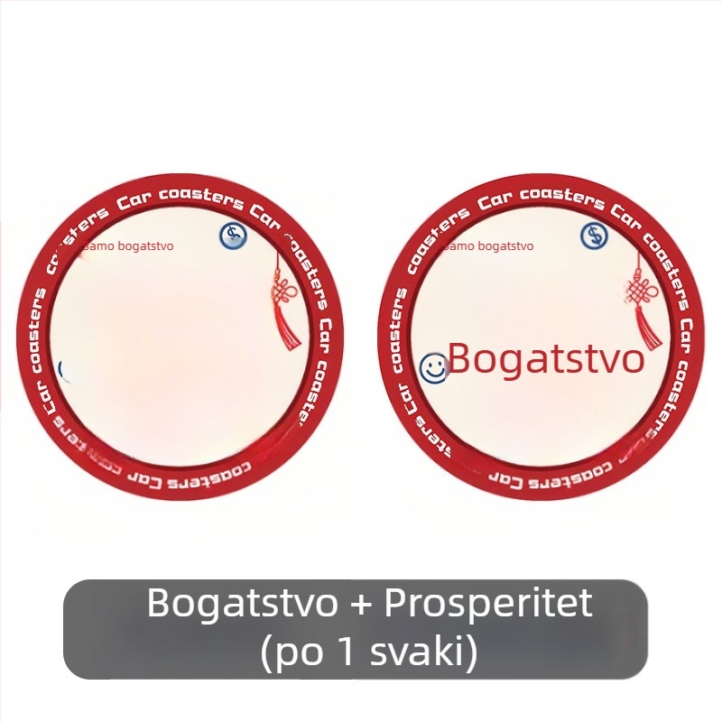 Kožne podloške za čaše u automobilu, bez prilagodbe, bez loga, univerzalna kompatibilnost