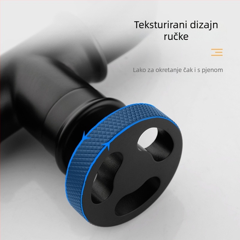 Zidna slavina za perilicu rublja — bakar, keramičko jezgro ventila, elektroplatirani završetak, model SZ2306