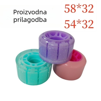 Gležnjače na dvostrukom redu kotača, gornji dio od PU mreže, PU kotači 82A, četverostruki dizajn