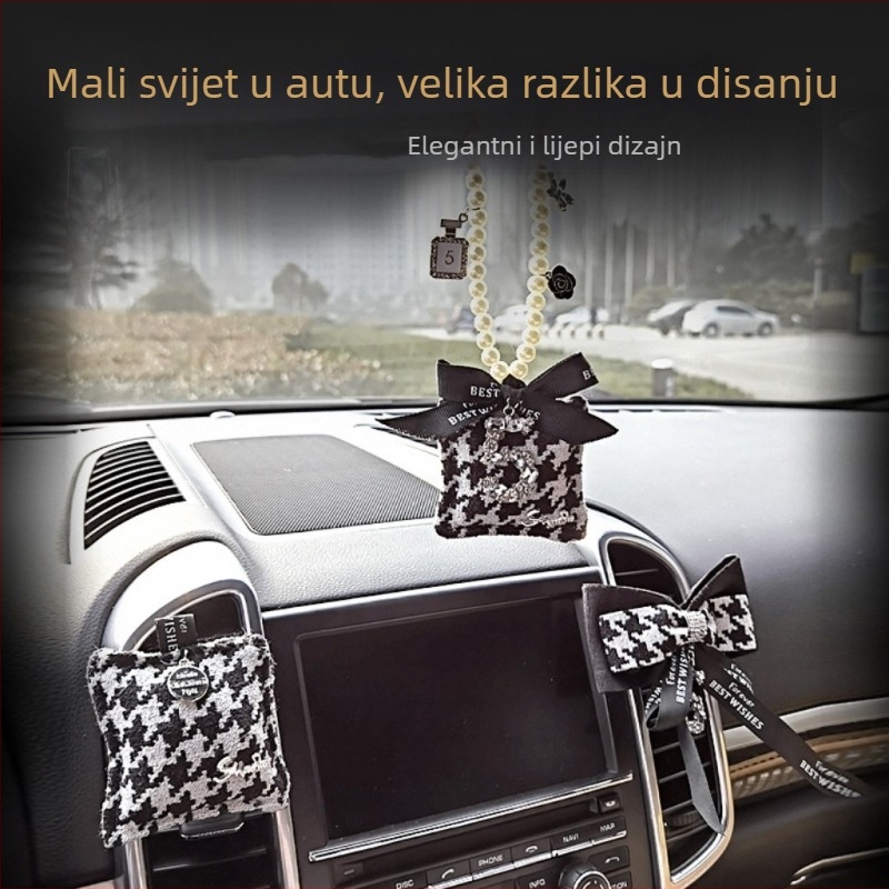 Aromaterapijska vrećica za zračni otvor automobila, od tkanine, klipsa, dekorativno, uklanja mirise i formaldehid, 61–90 dana isparavanja