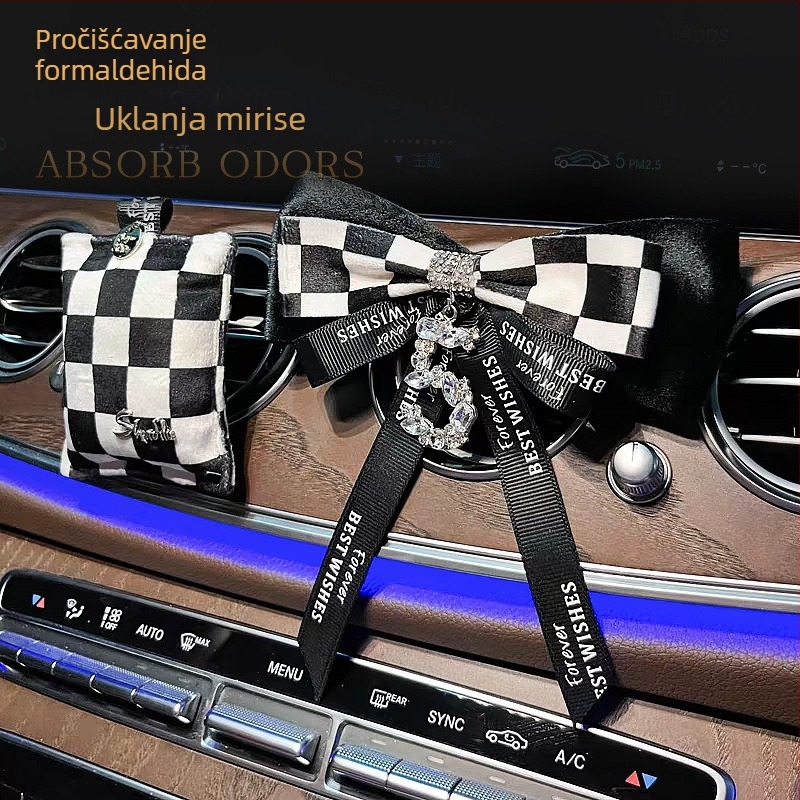 Aromaterapijska vrećica za zračni otvor automobila, od tkanine, klipsa, dekorativno, uklanja mirise i formaldehid, 61–90 dana isparavanja