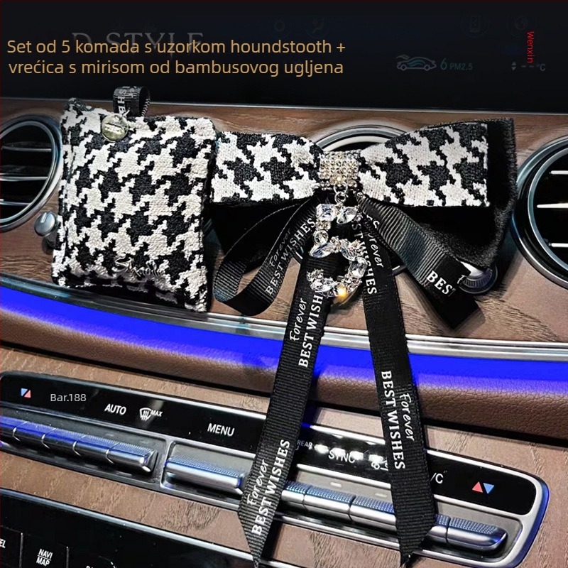 Aromaterapijska vrećica za zračni otvor automobila, od tkanine, klipsa, dekorativno, uklanja mirise i formaldehid, 61–90 dana isparavanja