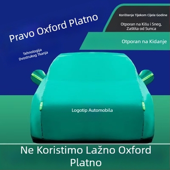 Navlaka za auto od Oxford platna, deblja za zaštitu od sunca i toplinsku izolaciju, potpuno pokrivanje, 300D Oxford platno, za sedan i SUV