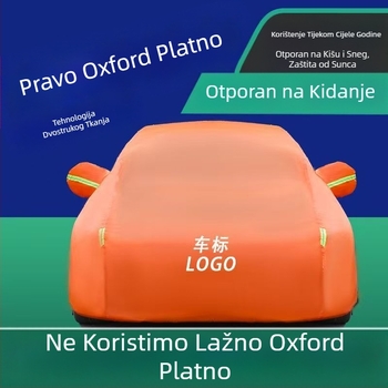 Navlaka za auto od Oxford platna, deblja za zaštitu od sunca i toplinsku izolaciju, potpuno pokrivanje, 300D Oxford platno, za sedan i SUV