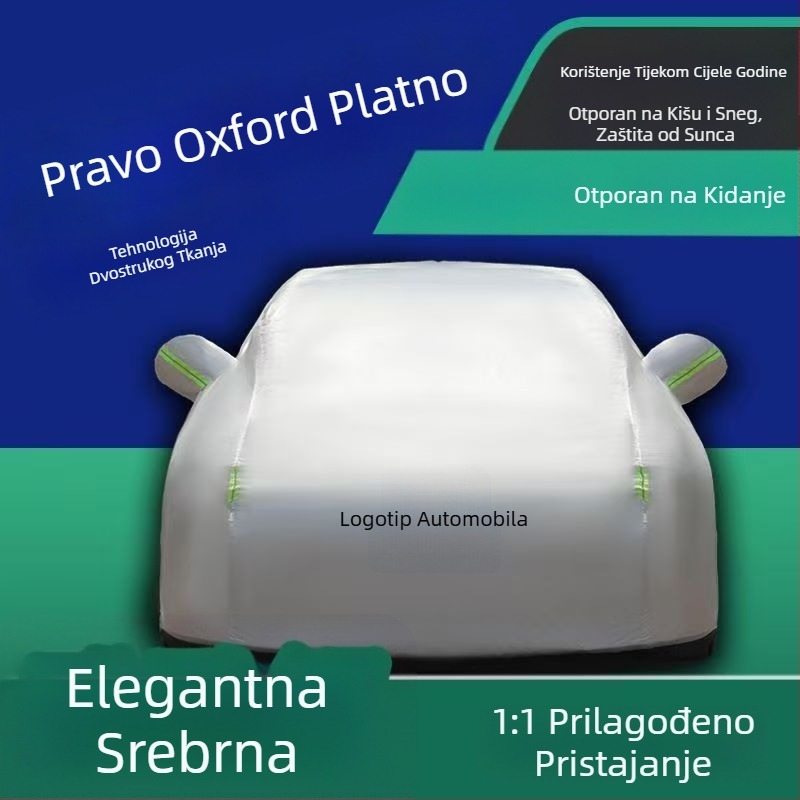 Navlaka za auto od Oxford platna, deblja za zaštitu od sunca i toplinsku izolaciju, potpuno pokrivanje, 300D Oxford platno, za sedan i SUV