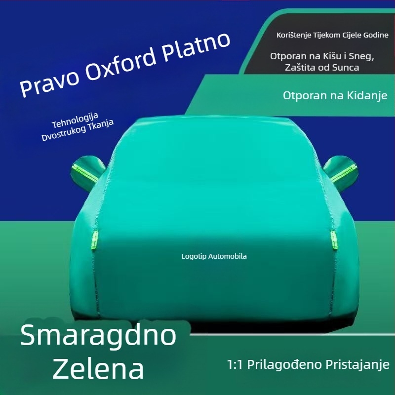 Navlaka za auto od Oxford platna, deblja za zaštitu od sunca i toplinsku izolaciju, potpuno pokrivanje, 300D Oxford platno, za sedan i SUV
