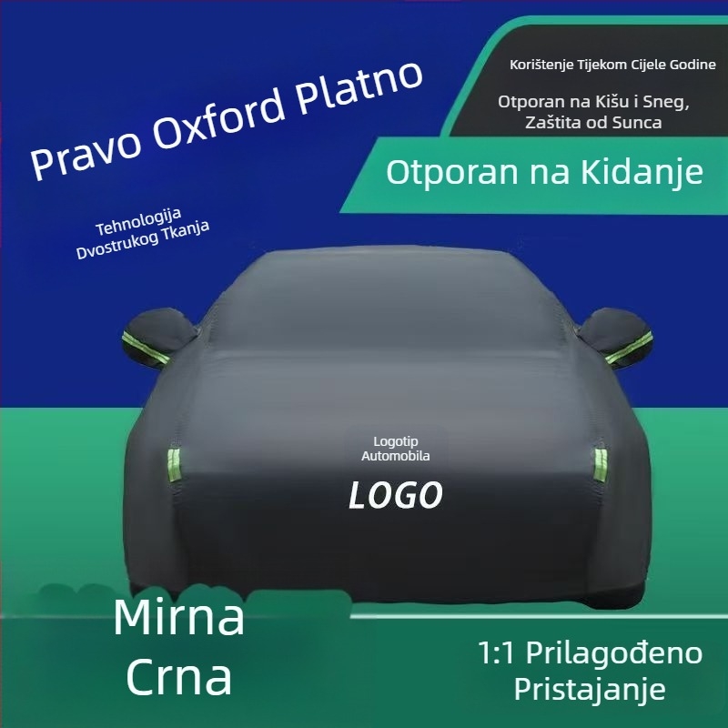 Navlaka za auto od Oxford platna, deblja za zaštitu od sunca i toplinsku izolaciju, potpuno pokrivanje, 300D Oxford platno, za sedan i SUV