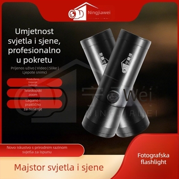 Ning Jiawei Fotografijsko Dopunsko Svjetlo ZY-10, 10W, podesivo, vertikalna montaža, za live streaming i portret fotografiju