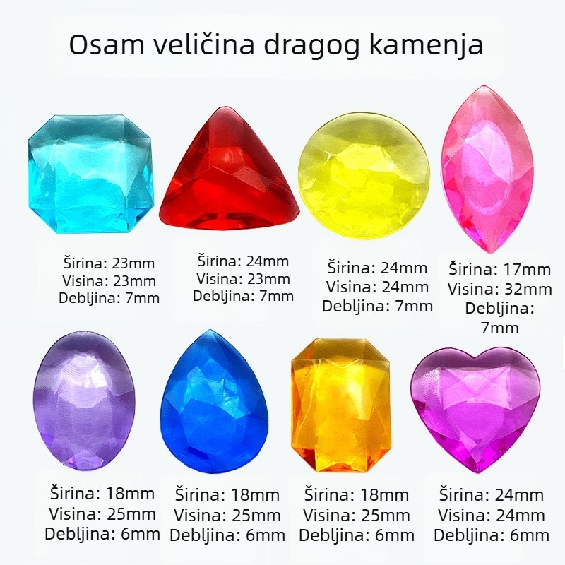 DIY dodaci za nakit - Plastika/Smola - Vzor kamenja - Hz-205 injekcijsko oblikovanje