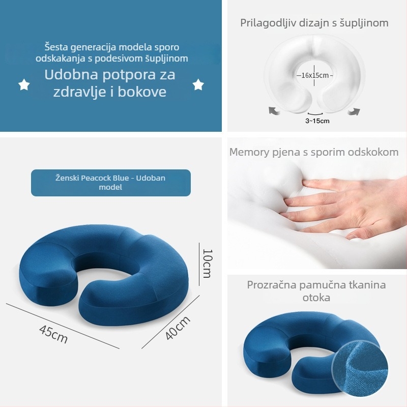 Jastuk za sjedalo od memorijske pjene – moderan minimalistički stil, prilagodljiva obrada