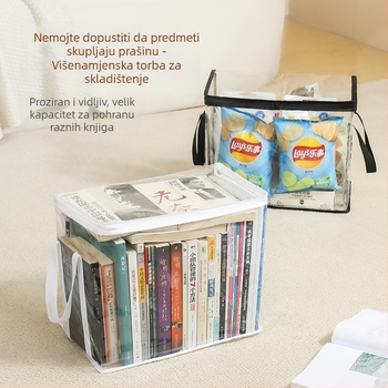 PVC torba za pohranu knjiga, kapacitet 5–10 L, sklopiva, prenosiva, vodootporna