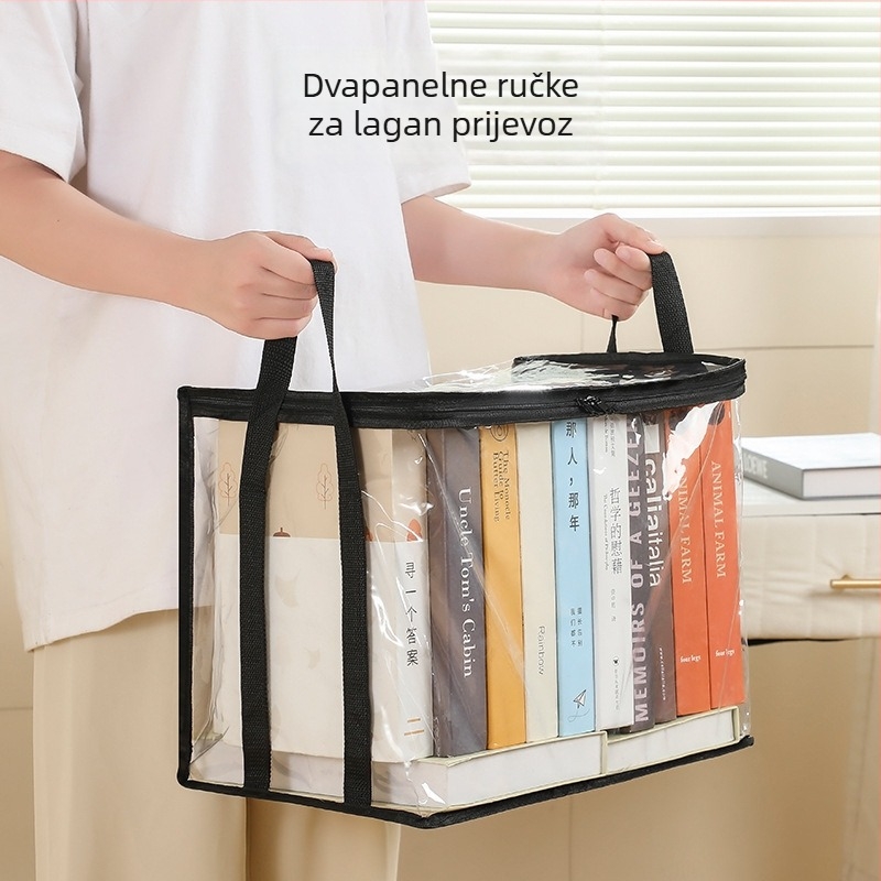 PVC torba za pohranu knjiga, kapacitet 5–10 L, sklopiva, prenosiva, vodootporna